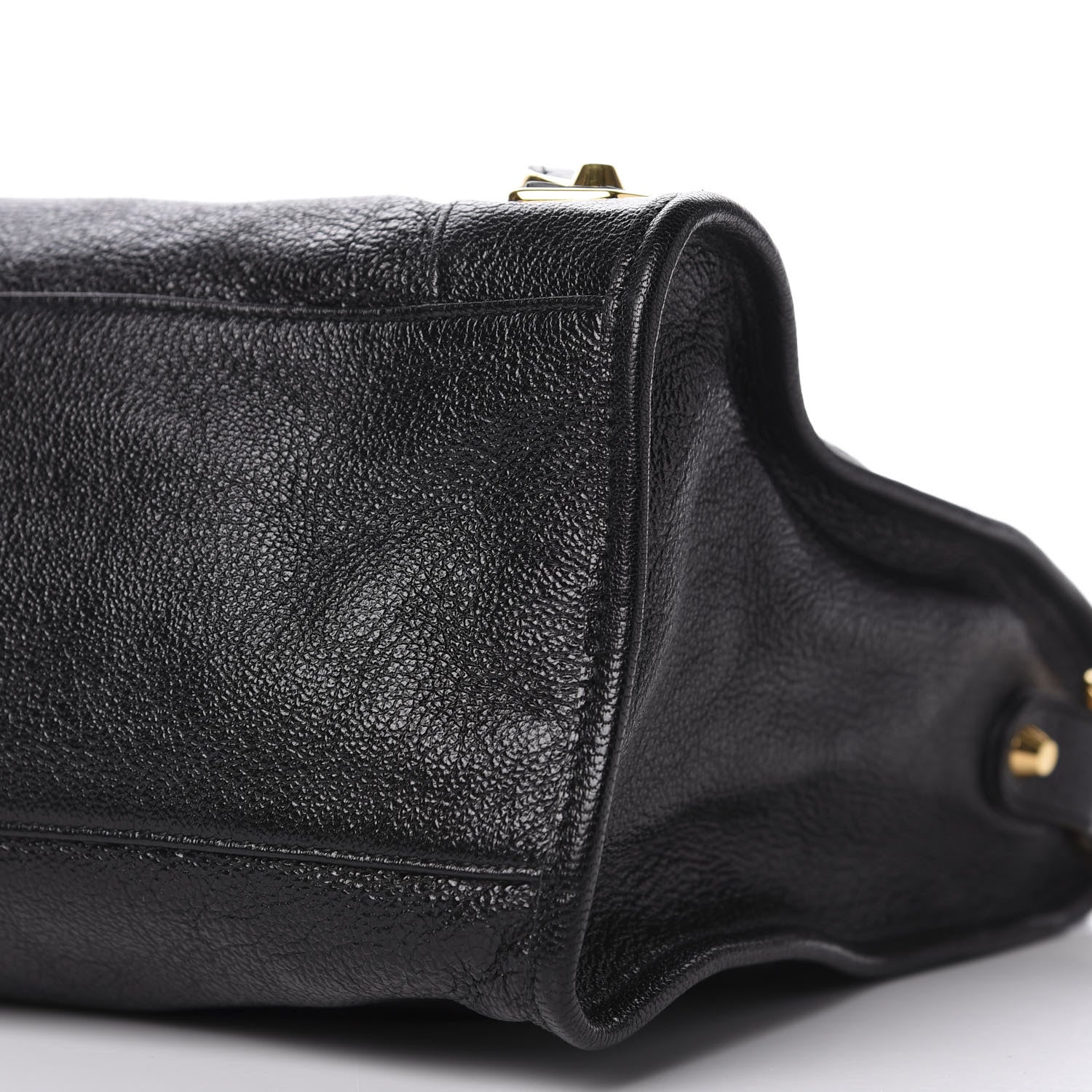 Balenciaga Chevre Gold Metallic Edge Hardware City Black 9 of 9
