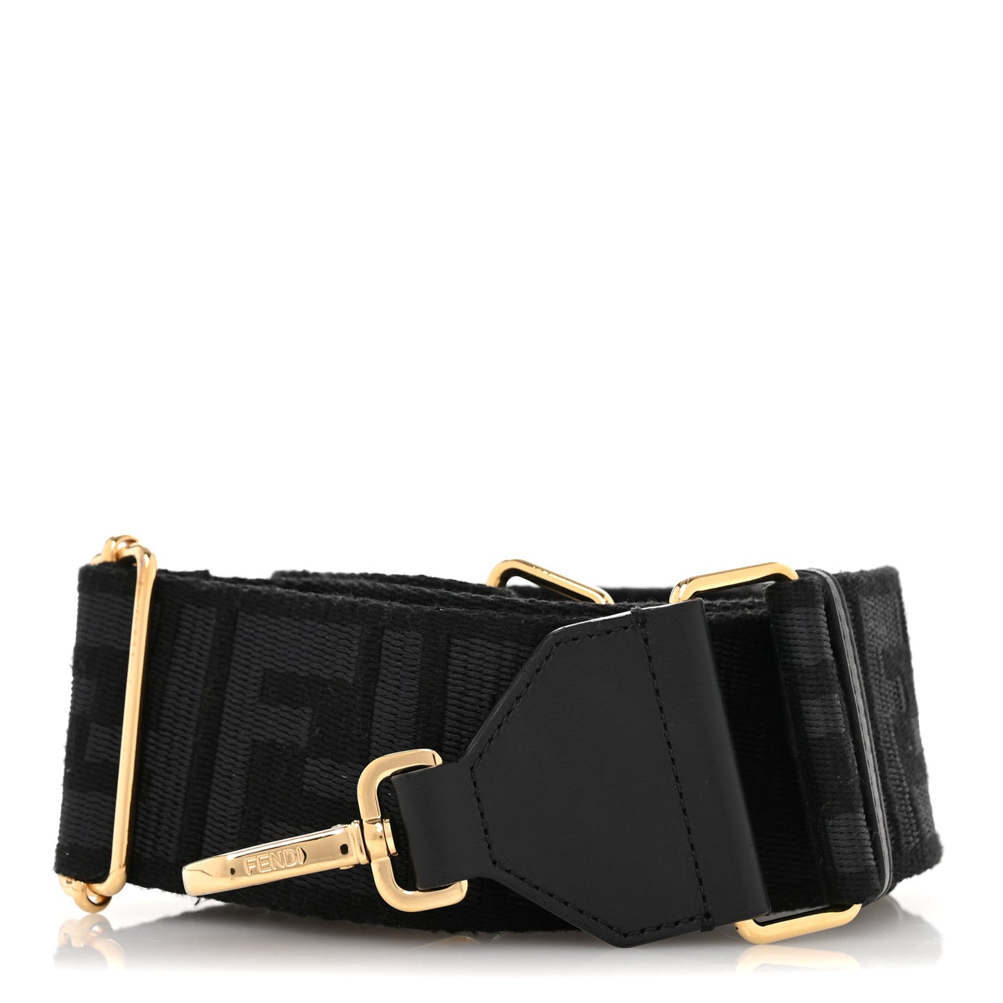 Ribbon Vitello Seta FF 1974 Adjustable Strap You Black