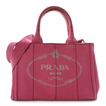 Prada Canapa Small Logo Tote Peonia 1 of 10