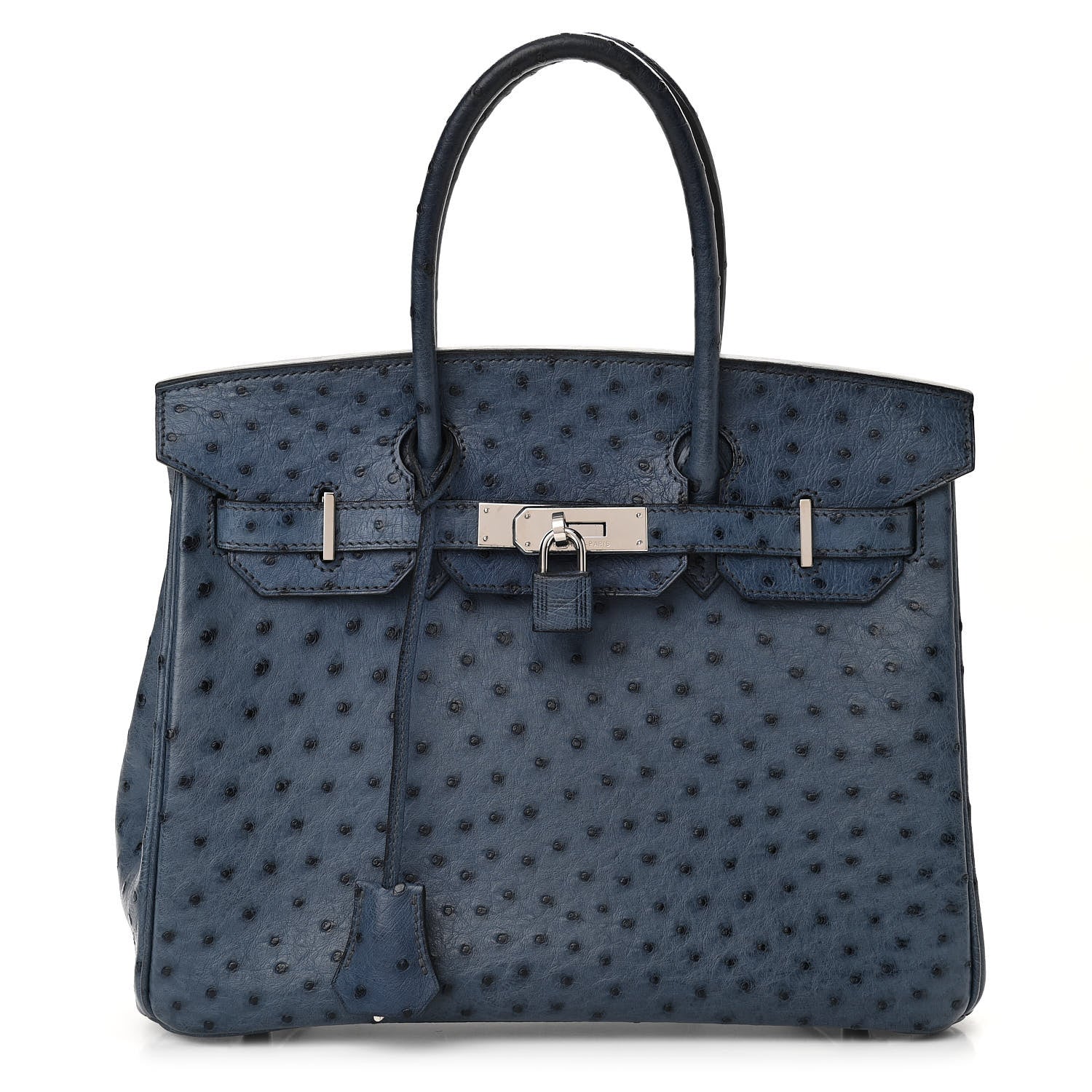 Hermes Ostrich Birkin 30 Bleu Roi 1 of 11