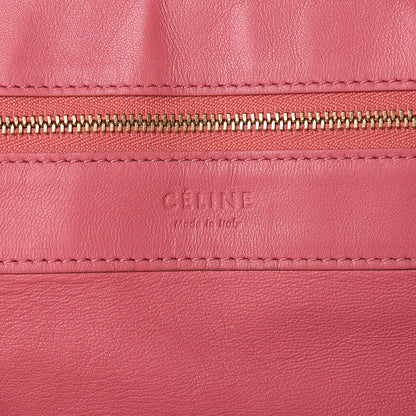 Celine Lambskin Horizontal Bi-Color Cabas Pink Rust 6 of 16