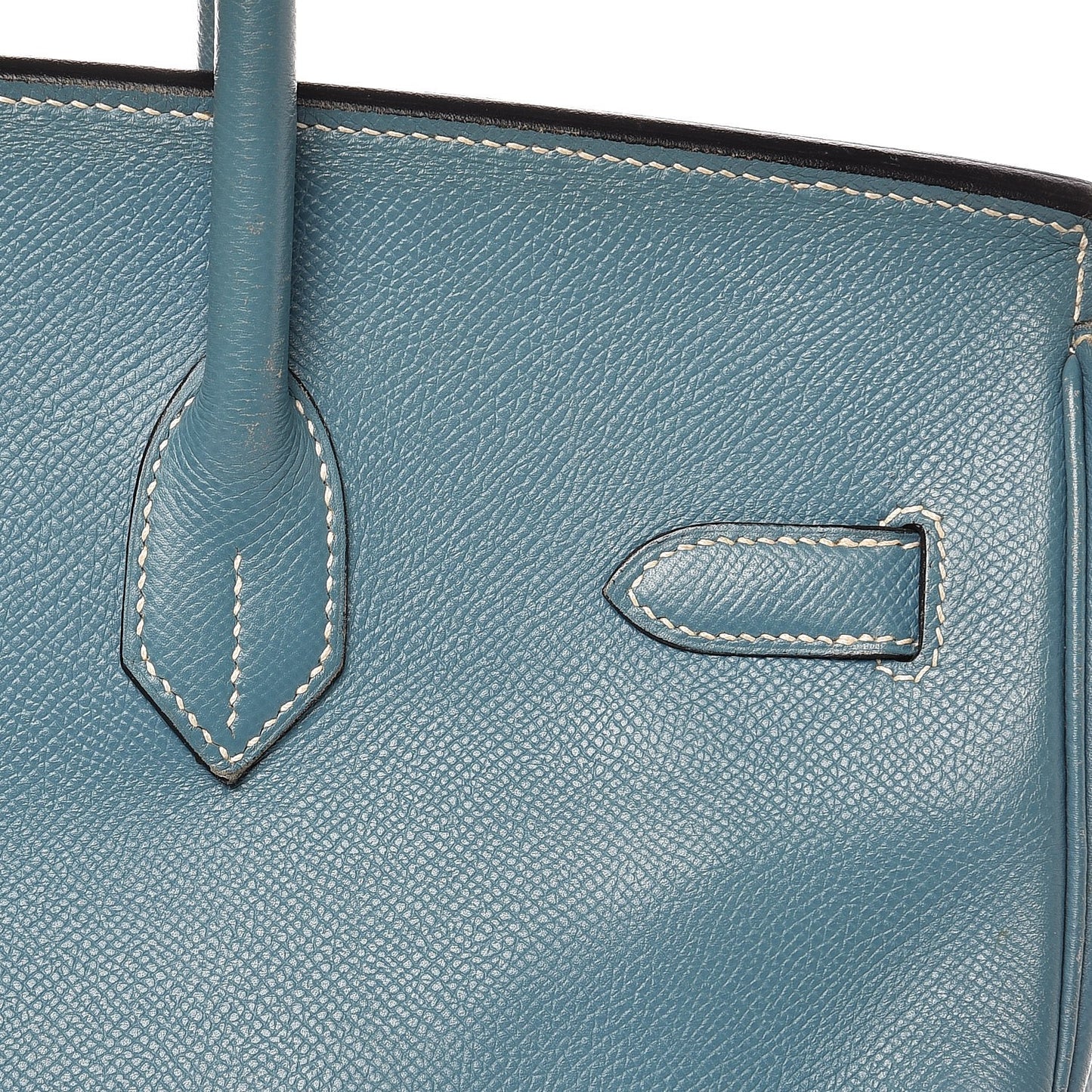 Epsom Birkin 35 Blue Jean