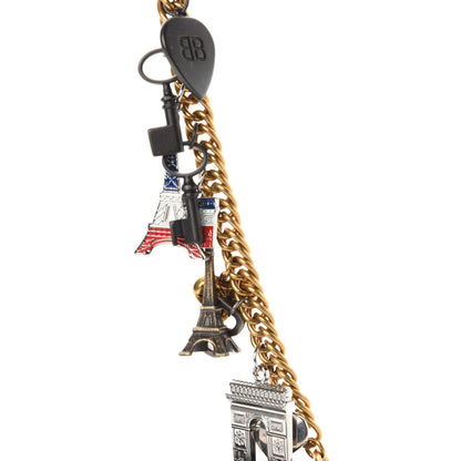 Balenciaga Canvas Jacquard Diagonal Allover Logo XS Souvenir Belt Bag Black 9 of 11