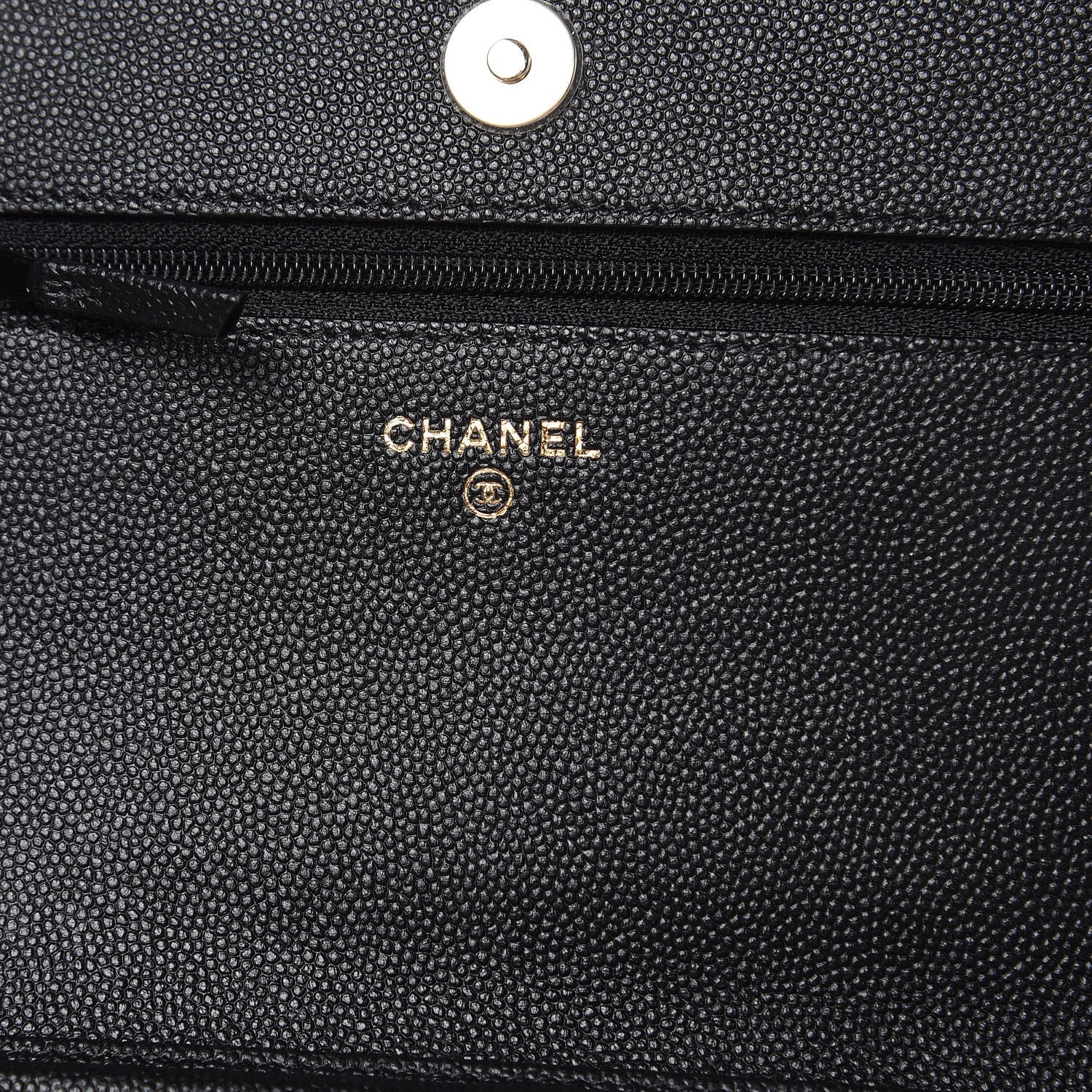 Chanel Caviar Quilted Vintage Mademoiselle Wallet On Chain WOC Black 6 of 11