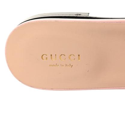 Gucci Cosmos Softy Calfskin Interlocking G Cut Out Slide Sandals 39 Pastel Pink 7 of 8