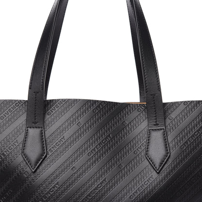 Givenchy Calfskin Chain Embossed Medium Bond Shopper Tote Black 10 of 10