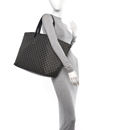 Gucci Metallic Monogram XL Shopper Tote Black 2 of 16