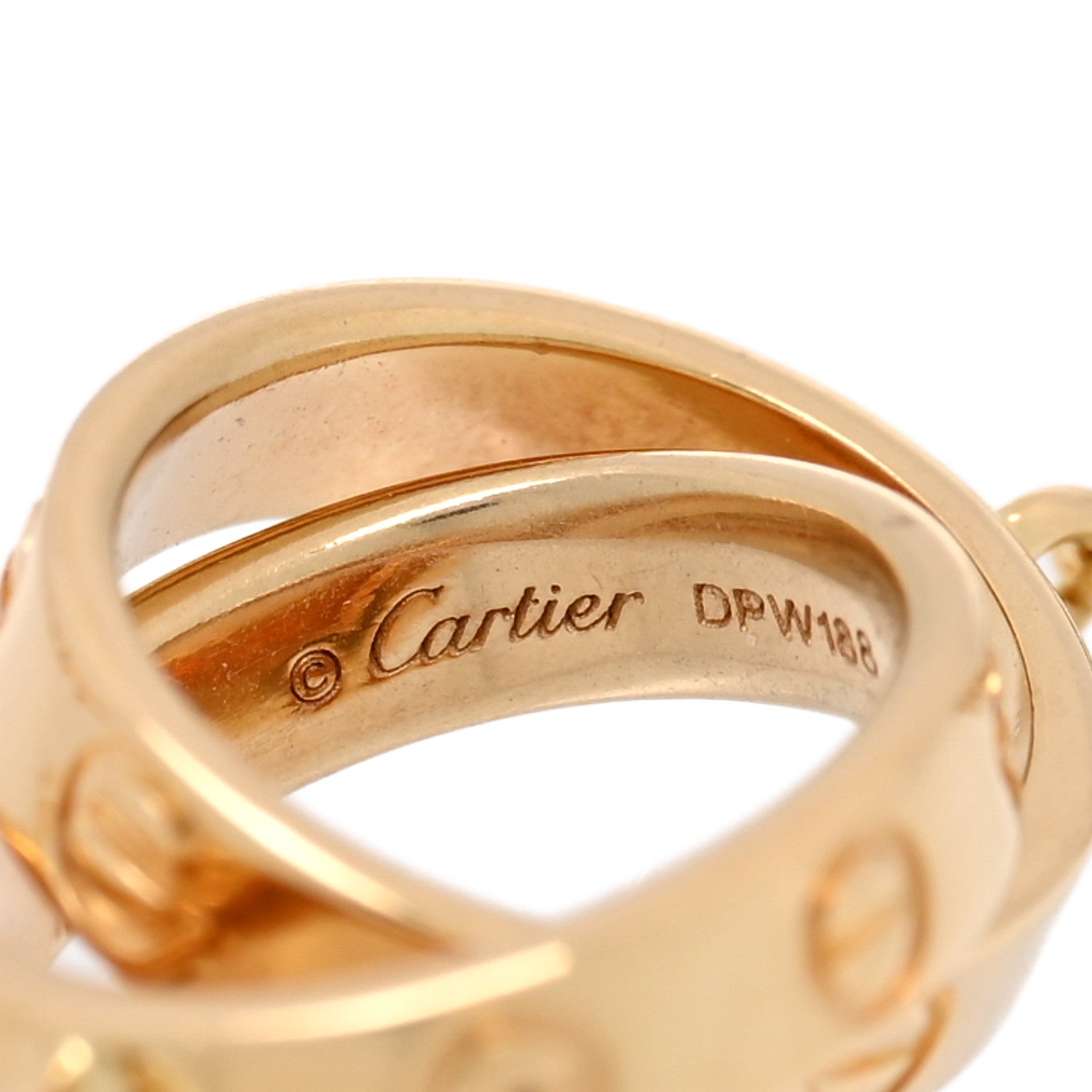 Cartier 18K Yellow Gold Interlocking LOVE Bracelet 1835382