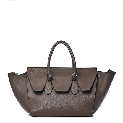 Celine Crisped Calfskin Large Tie Knot Tote Grey 1 of 19