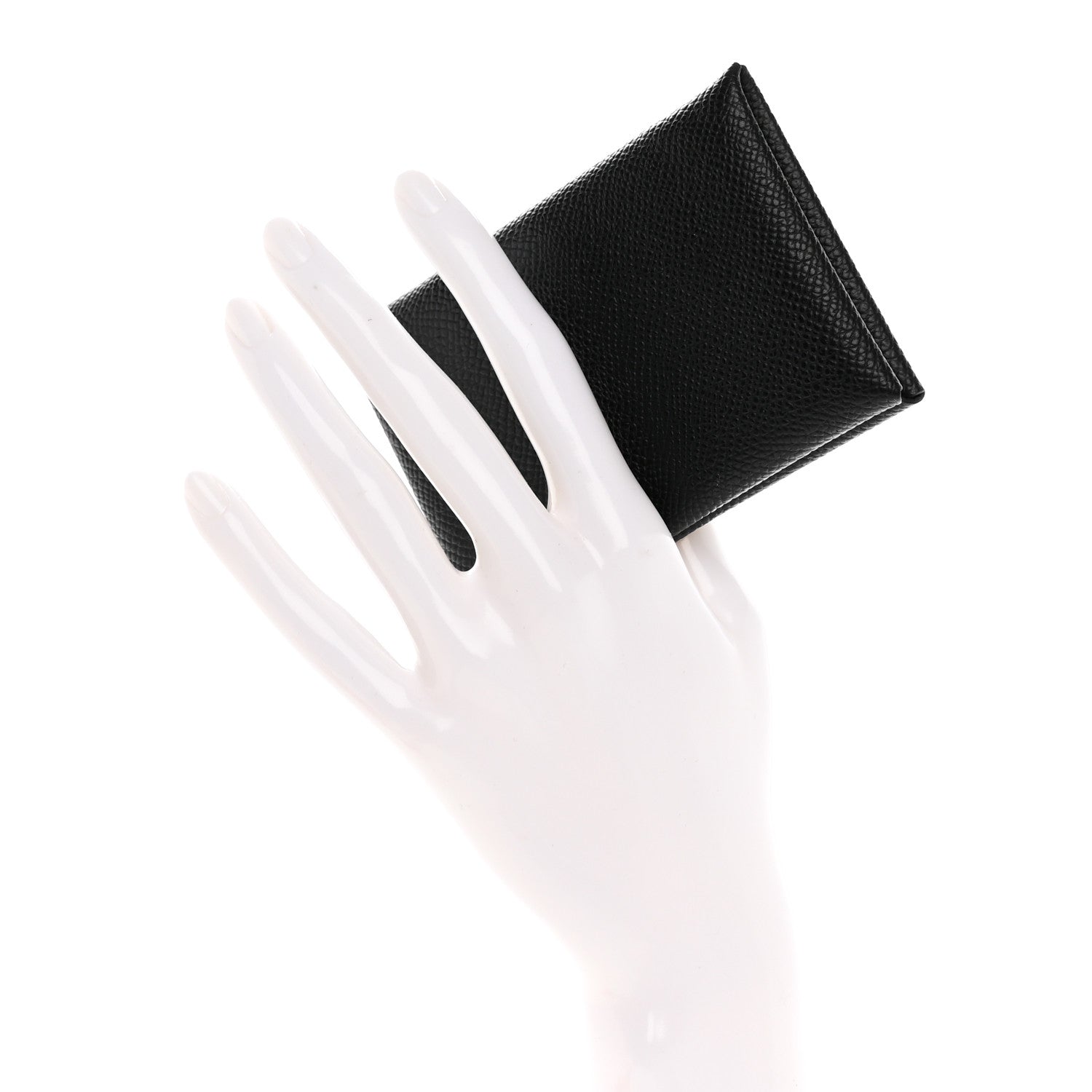Hermes Epsom Calvi Card Case Black 2 of 8