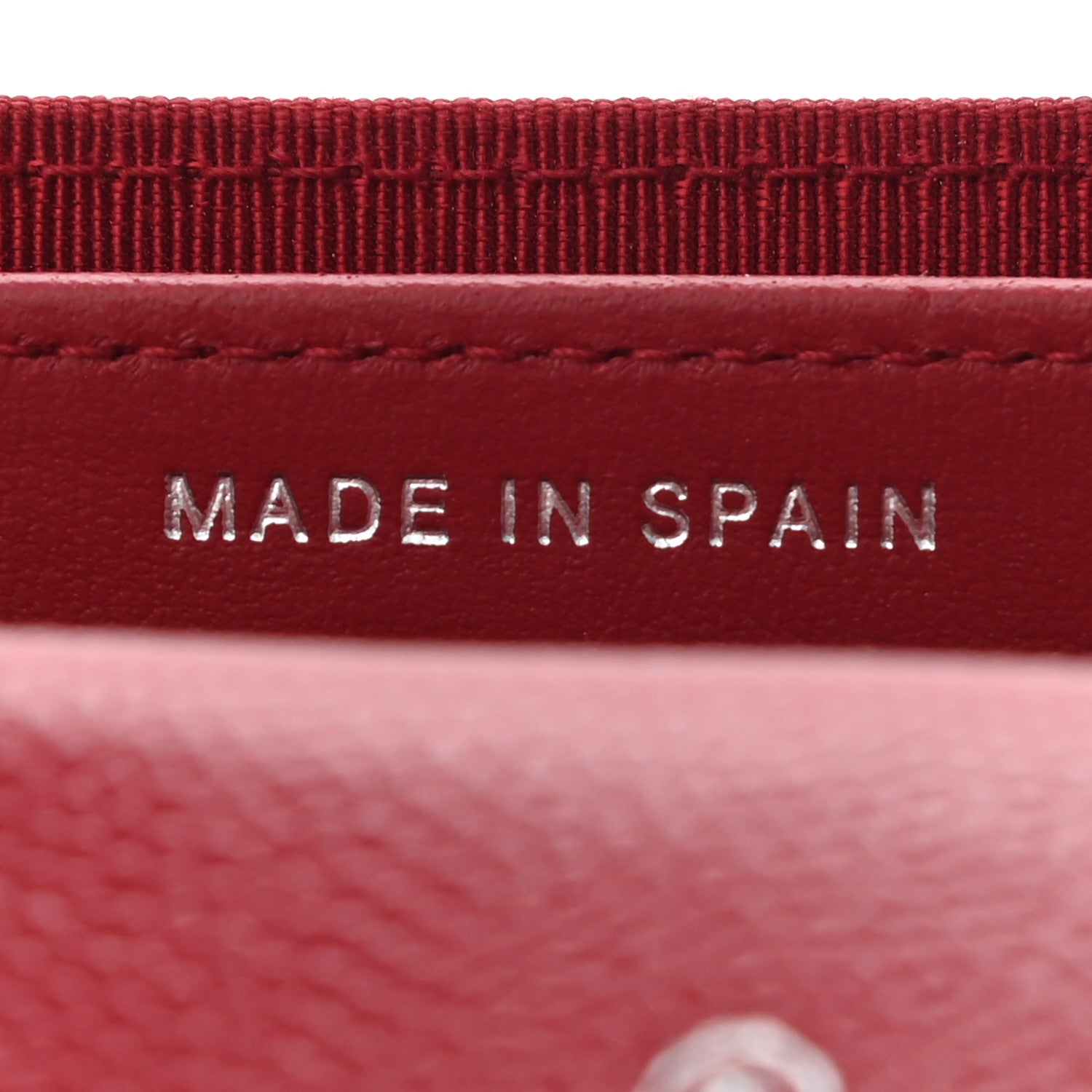 Chanel Caviar Quilted Flap Card Holder Wallet Dark Red 7 of 9