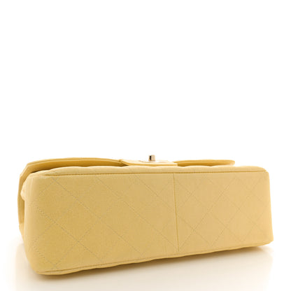 Chanel Iridescent Caviar Quilted Jumbo Double Flap Jaune Yellow 4 of 10