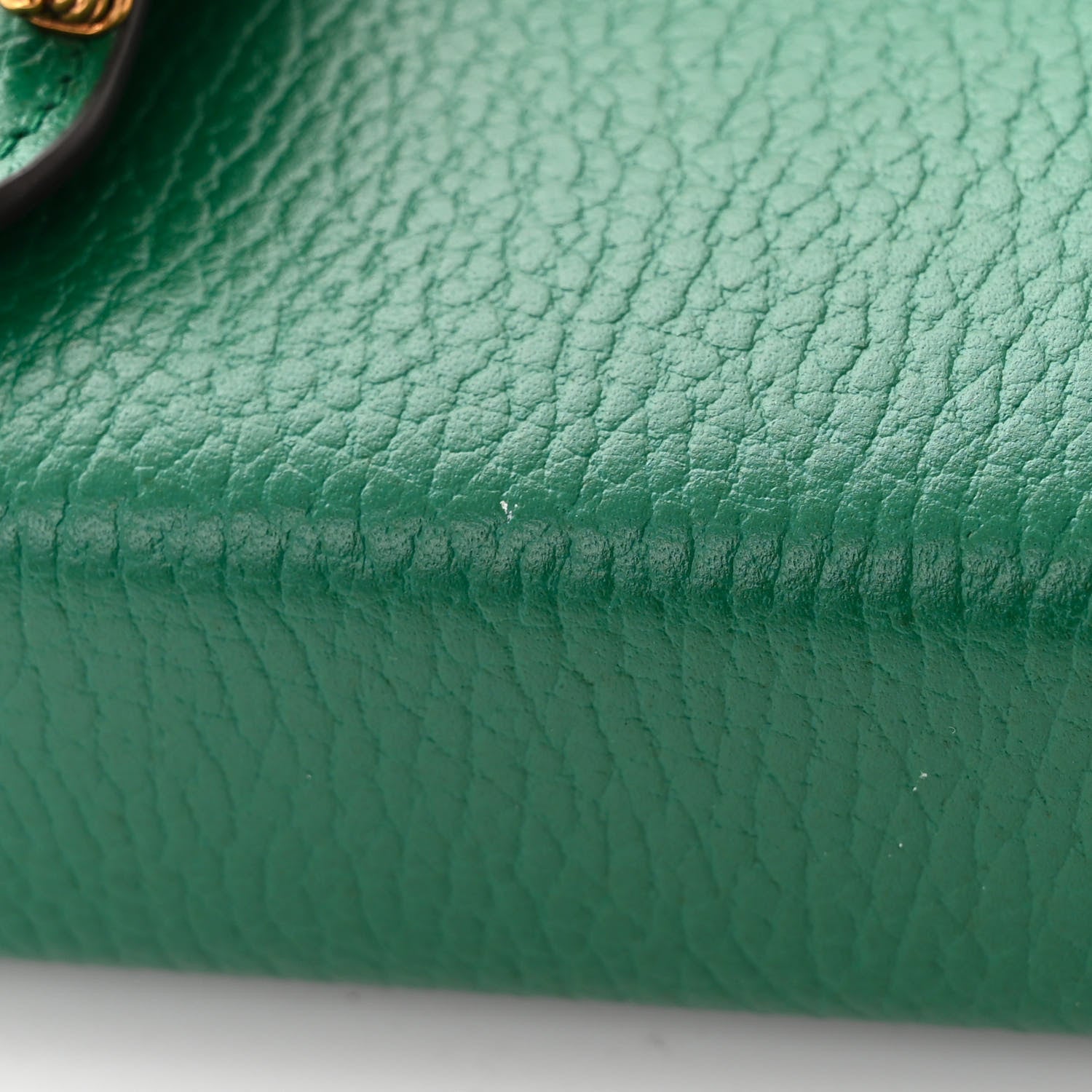 Gucci Calfskin Mini Dionysus Chain Wallet Emerald 12 of 14