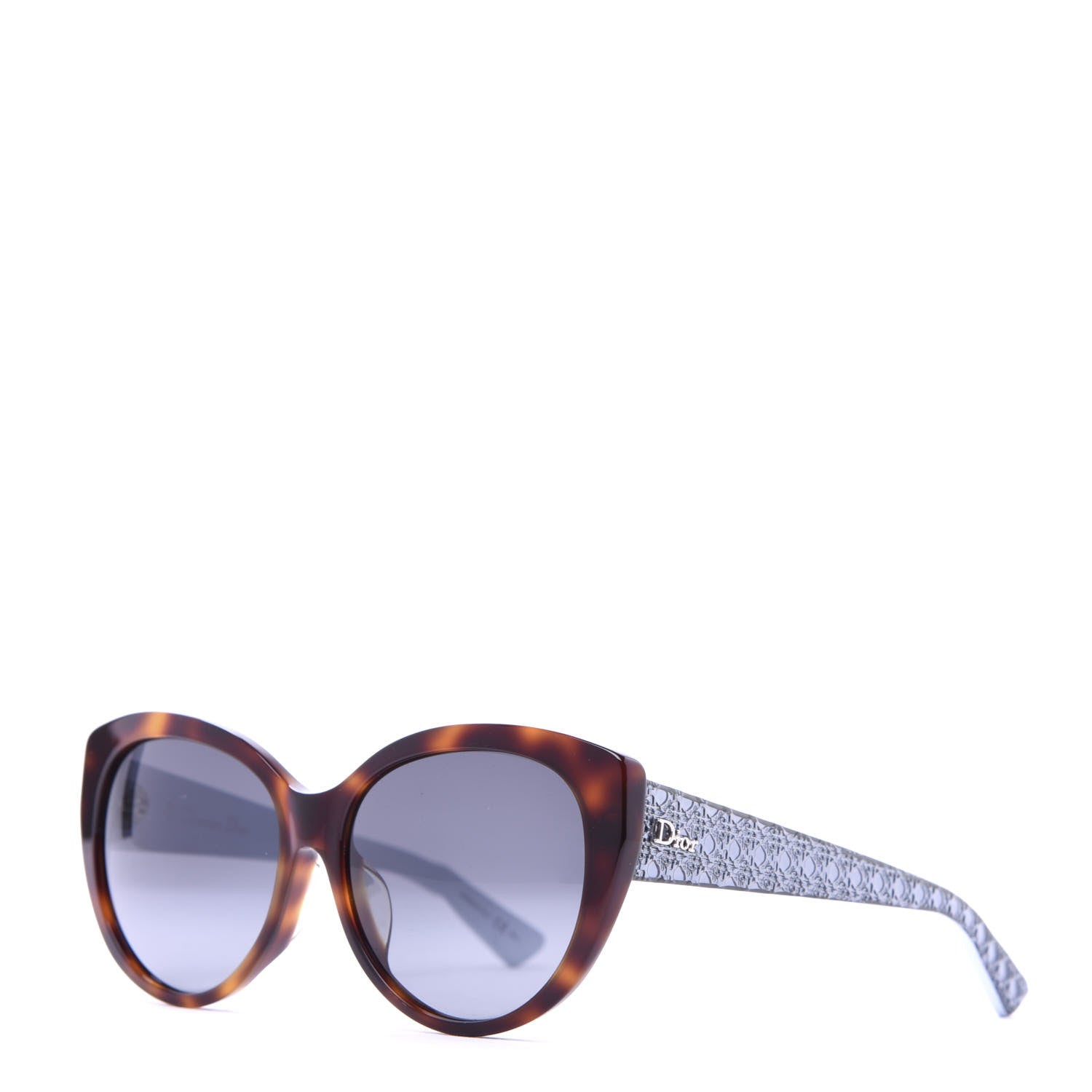 Christian Dior Resin Micro-Cannage Dior Lady 1 Sunglasses Havana Blue 1 of 7