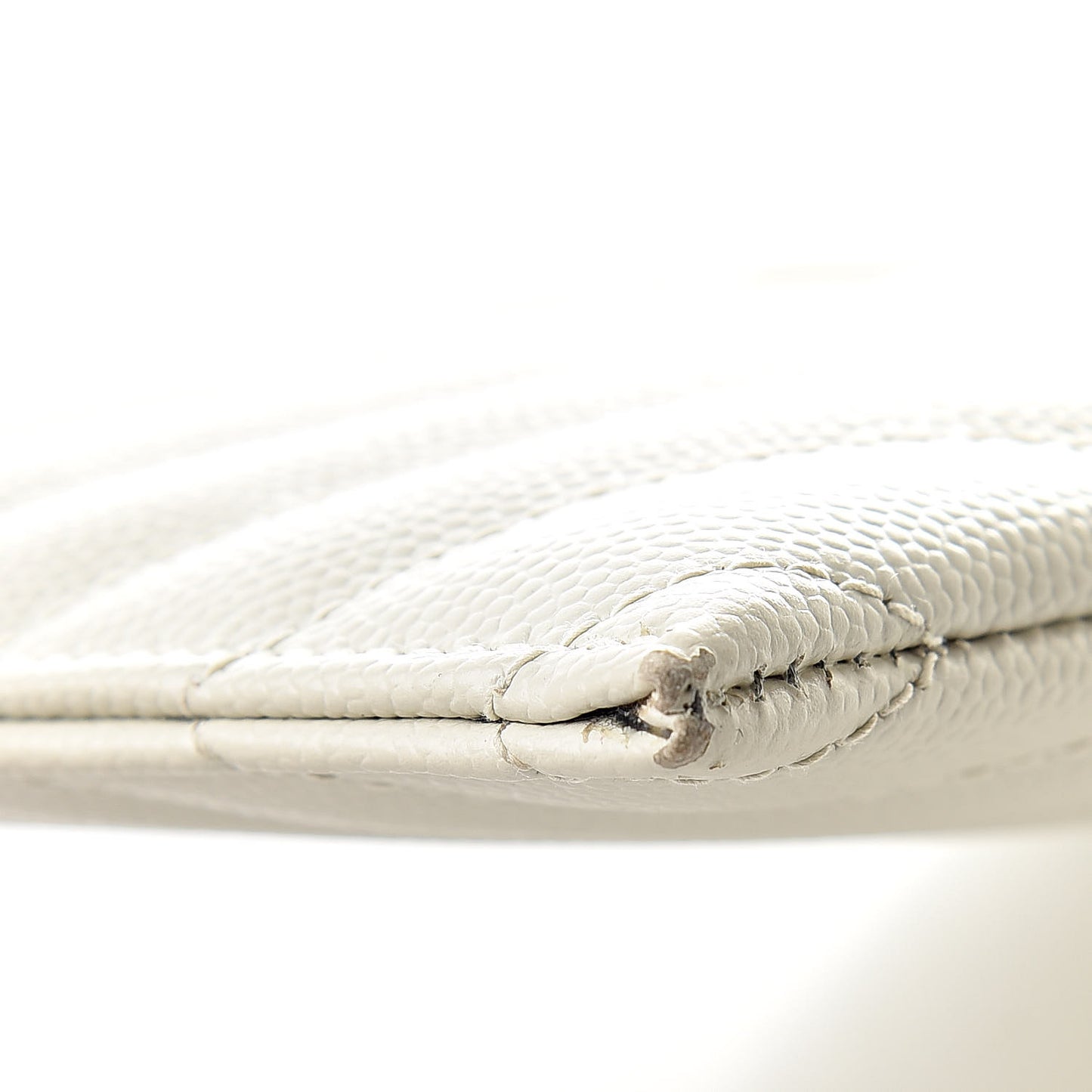 Grain De Poudre Chevron Monogram Bill Pouch Crema Soft