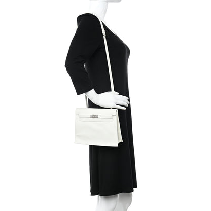 Hermes Evercolor Kelly Danse II Belt Bag White 2 of 11