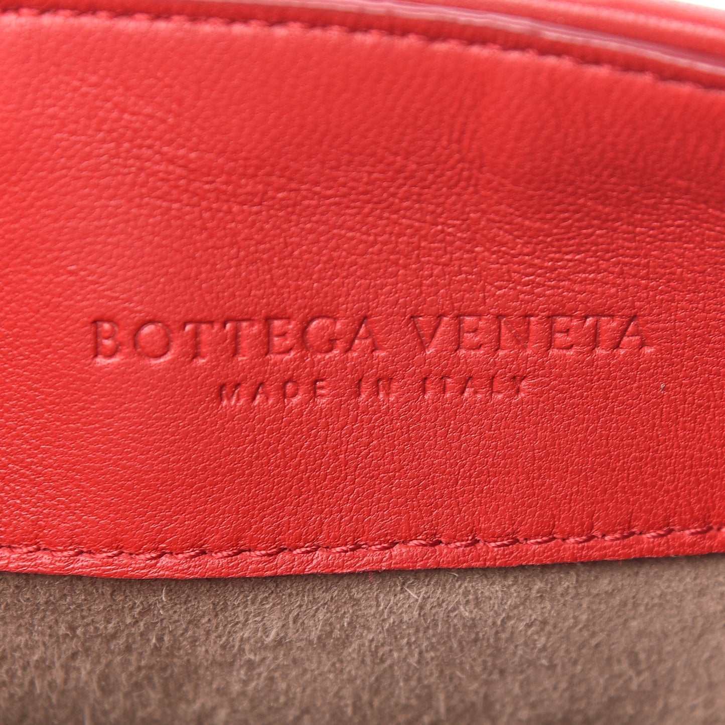 Nappa Intrecciato Baby Olimpia Shoulder Bag Vesuvio