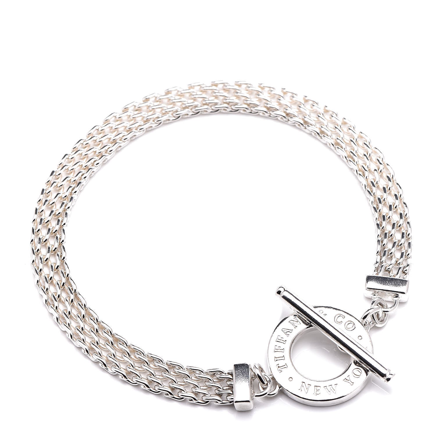 Tiffany Sterling Silver Somerset Toggle Bracelet 1 of 4