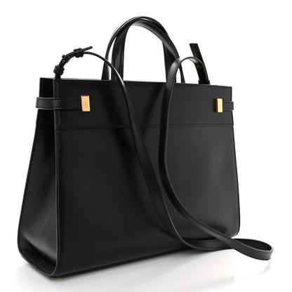 Saint Laurent Calfskin Small Manhattan Shopper Tote Black 3 of 9