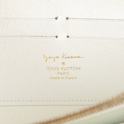 Louis Vuitton Monogram Kusama Pumpkin Dots Zippy Wallet White 6 of 7