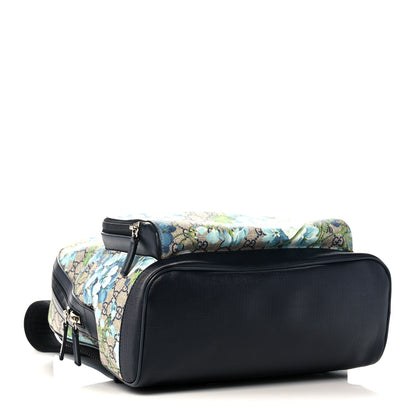 Gucci GG Supreme Blooms Monogram Medium Day Backpack Blue 4 of 14