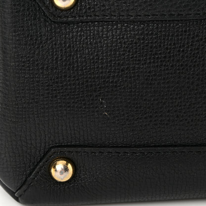Burberry Derby Calfskin House Check Baby Banner Tote Black 12 of 19