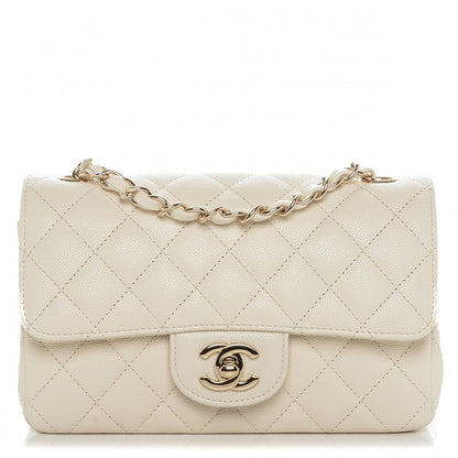 Chanel Caviar Quilted Mini Rectangular Flap White 1 of 6