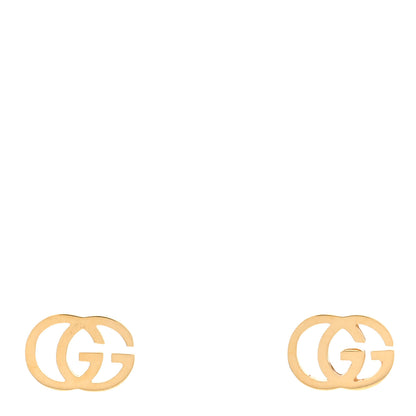 Gucci 18K Yellow Gold Running G Stud Earrings 1 of 5