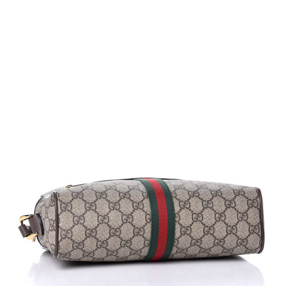 Gucci GG Supreme Monogram Web Small Ophidia Shoulder Bag Brown 4 of 9