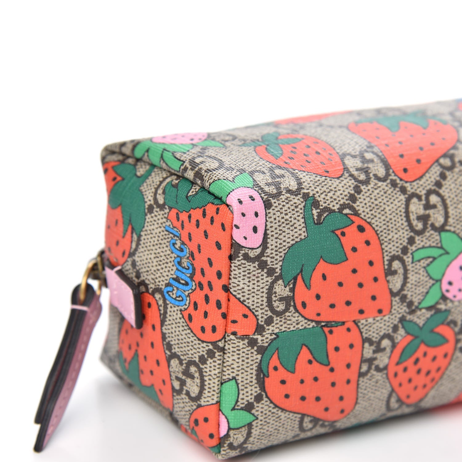 Gucci GG Supreme Monogram Strawberry Cosmetic Case 8 of 9