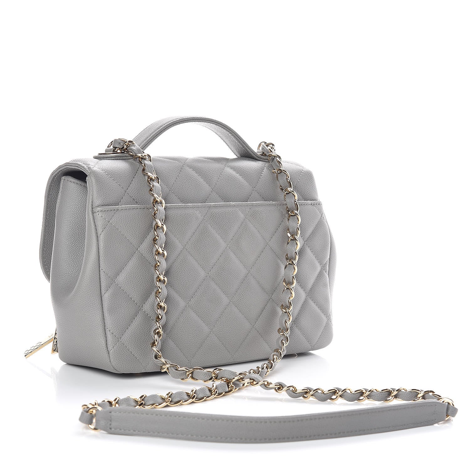 Chanel Caviar Quilted Medium Business Affinity Flap Grey 3 of 11