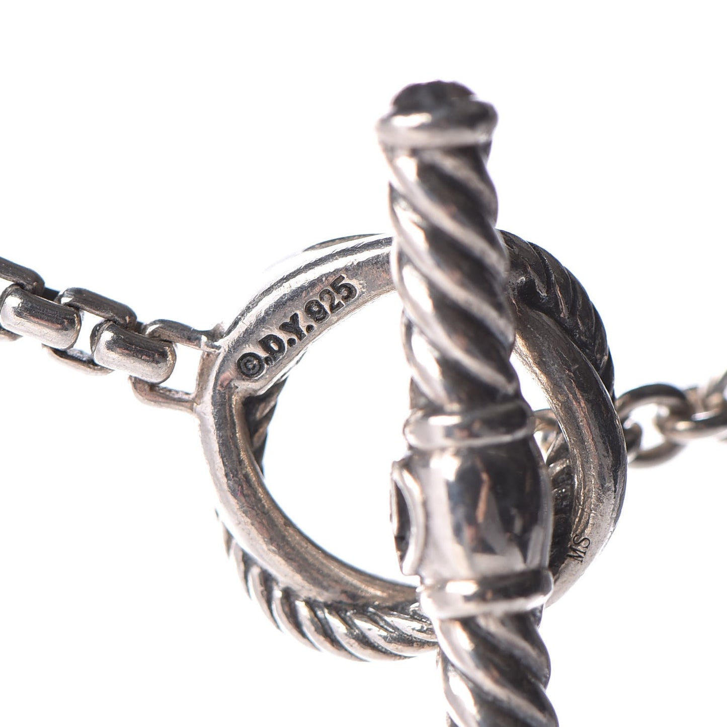 Sterling Silver Pearl Infinity Station Chain Necklace