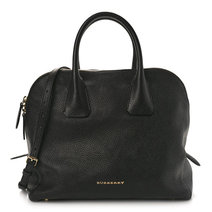 Burberry London Grainy Calfskin Medium Greenwood Bowling Bag Black 1 of 11