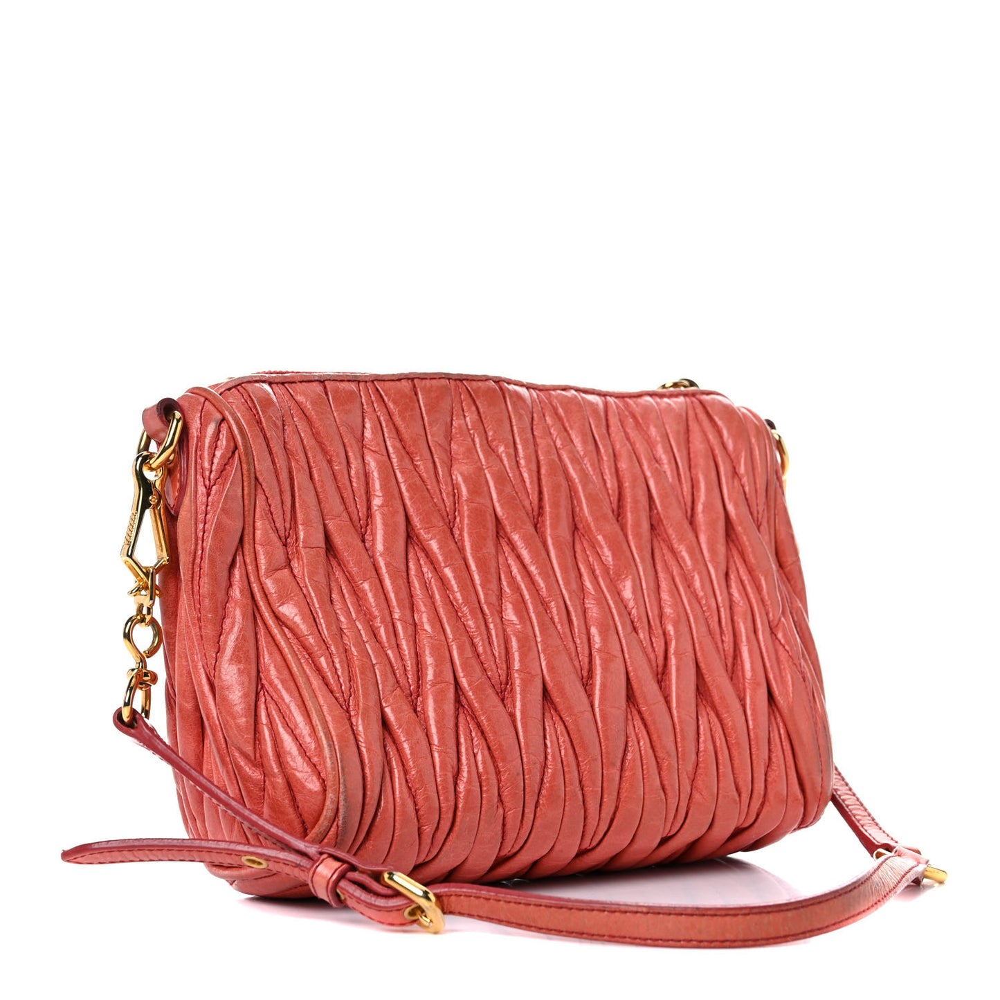 Nappa Matelasse Lux Shoulder Bag Rosa