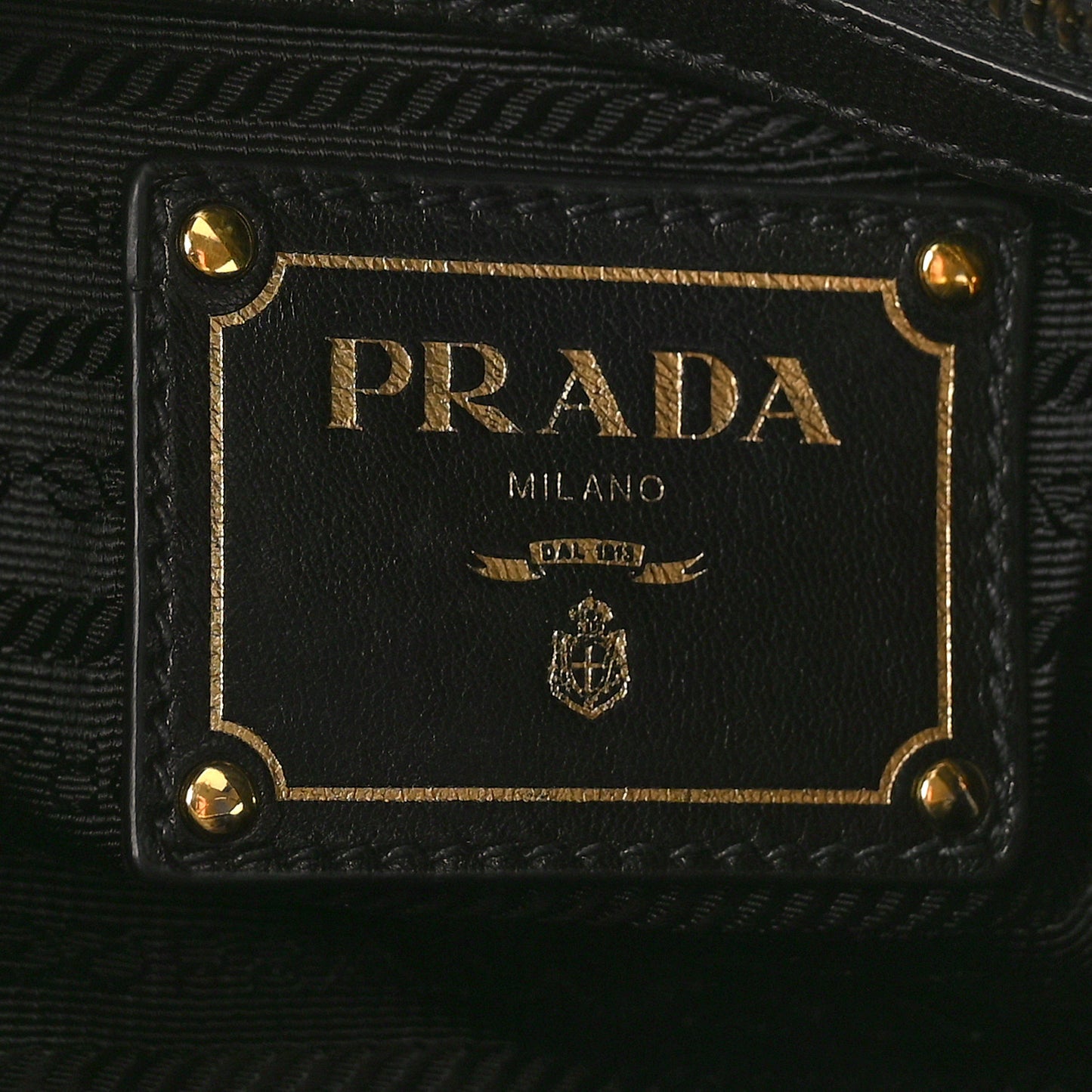 Nappa Gaufre Buckle Satchel Black