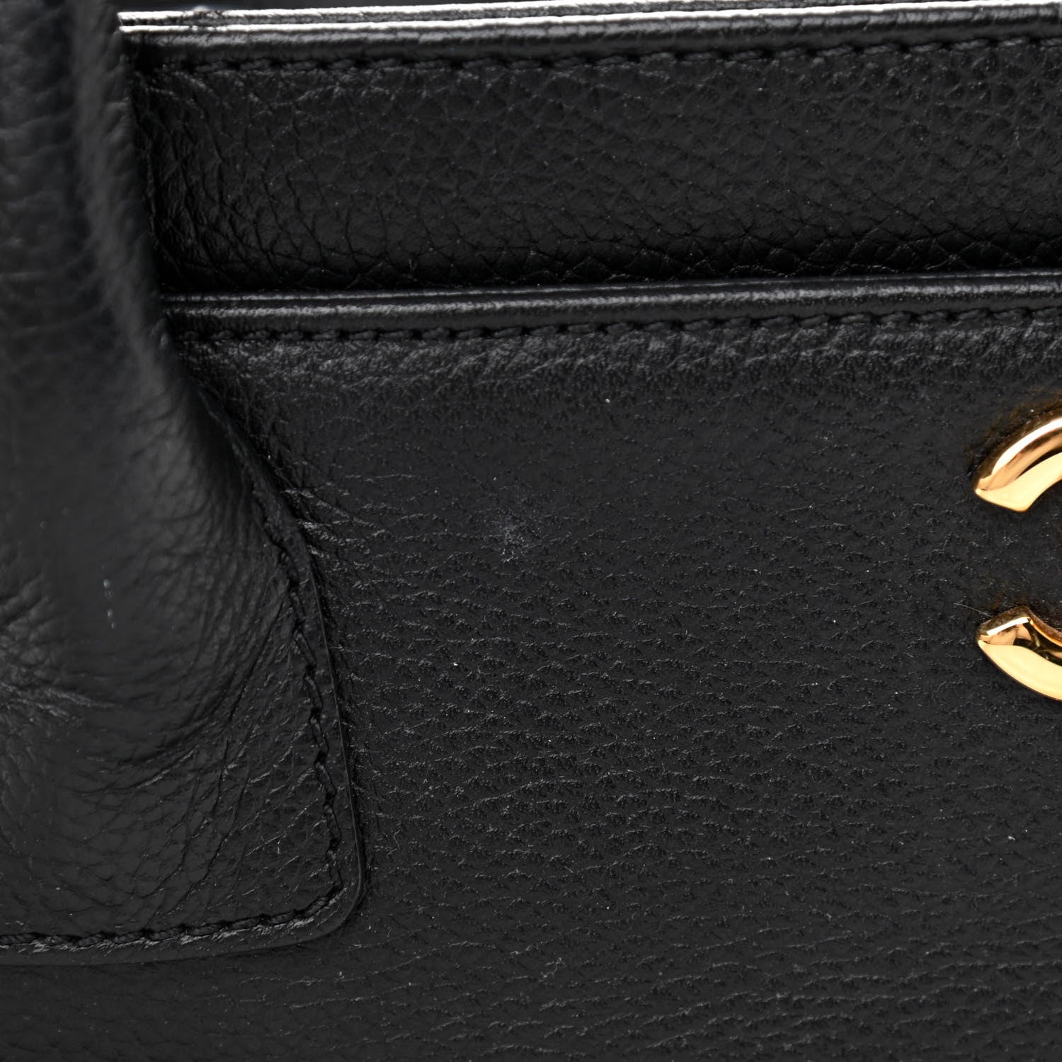 Chanel Calfskin Cerf Executive Shopper Tote Black 11 of 13