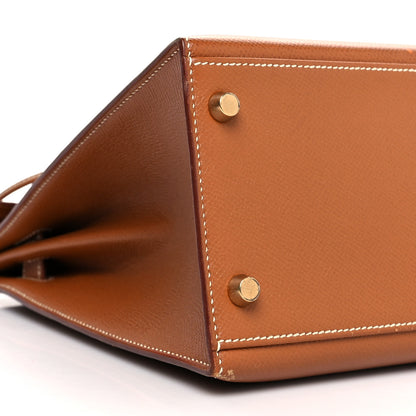 Hermes Courchevel Kelly Sellier 32 Gold 9 of 15