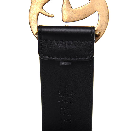 Gucci Moon Calfskin Pearl Double G 40mm Belt 90 36 Black Cream 9 of 10