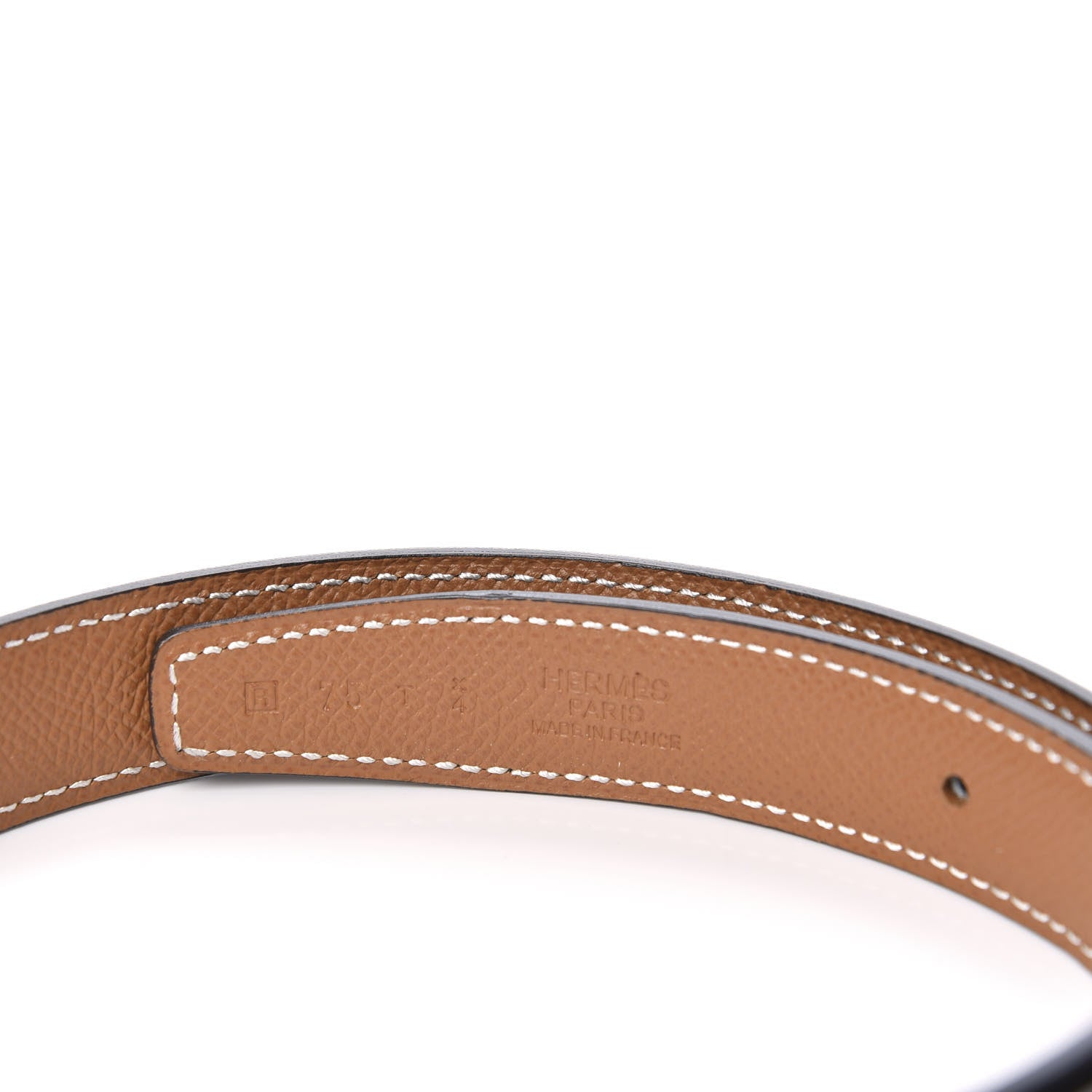 Hermes Swift Epsom 24mm Constance H Belt 75 Black Gold 3 of 5
