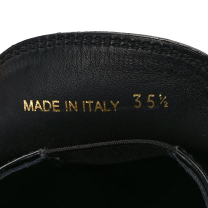 Prada Spazzolato Metal Triangle Logo 50mm Loafers 35.5 Black 8 of 10