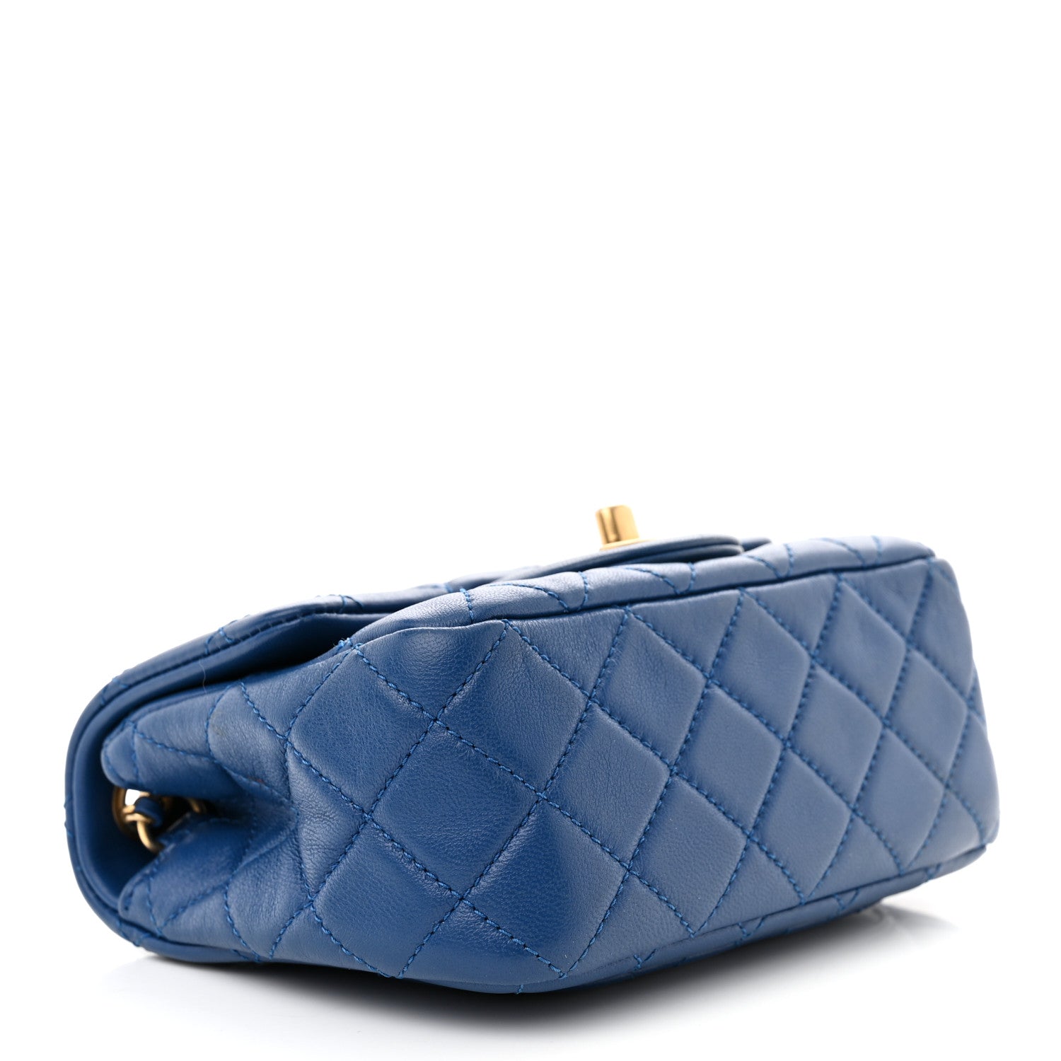 Chanel Lambskin Quilted Mini Pearl Crush Flap Blue 4 of 10