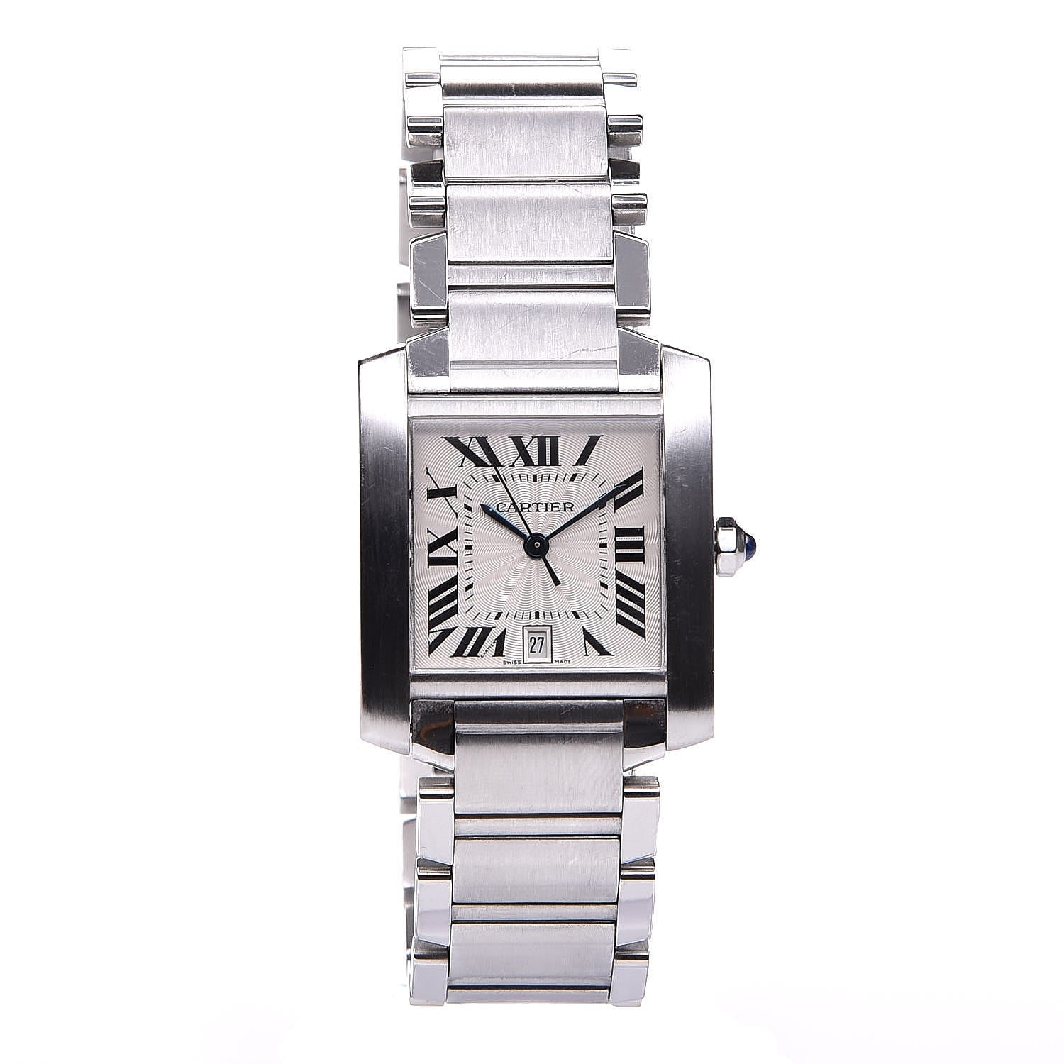 Cartier Stainless Steel 28mm Tank Francaise Automatic Watch 1 of 7