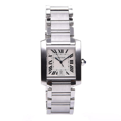 Cartier Stainless Steel 28mm Tank Francaise Automatic Watch 1 of 7