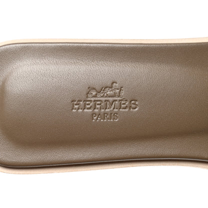 Hermes Epsom Oran Sandals 39 Etoupe 8 of 8