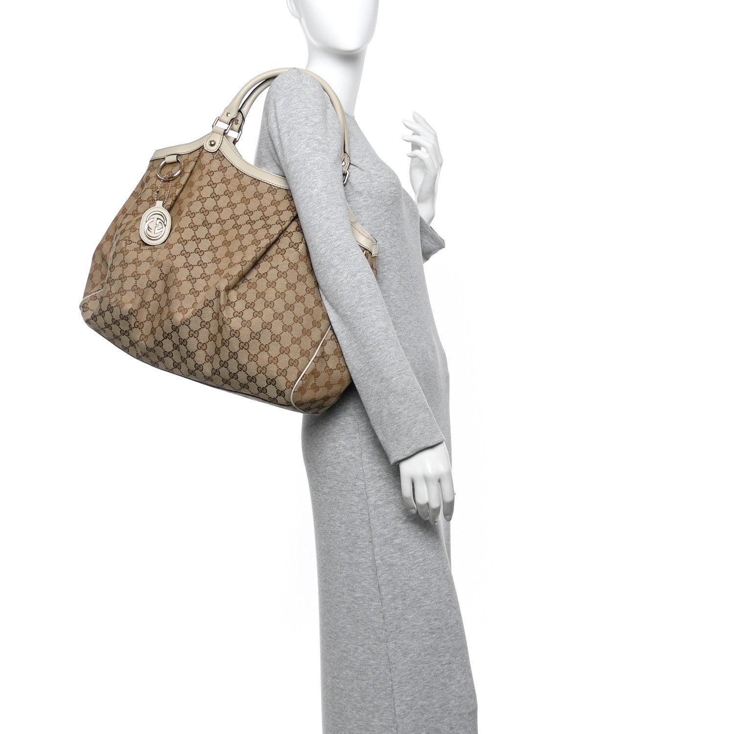 Gucci Monogram Large Sukey Tote Off White 2 of 13