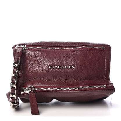 Givenchy Sugar Goatskin Pandora Wristlet Oxblood 1 of 13