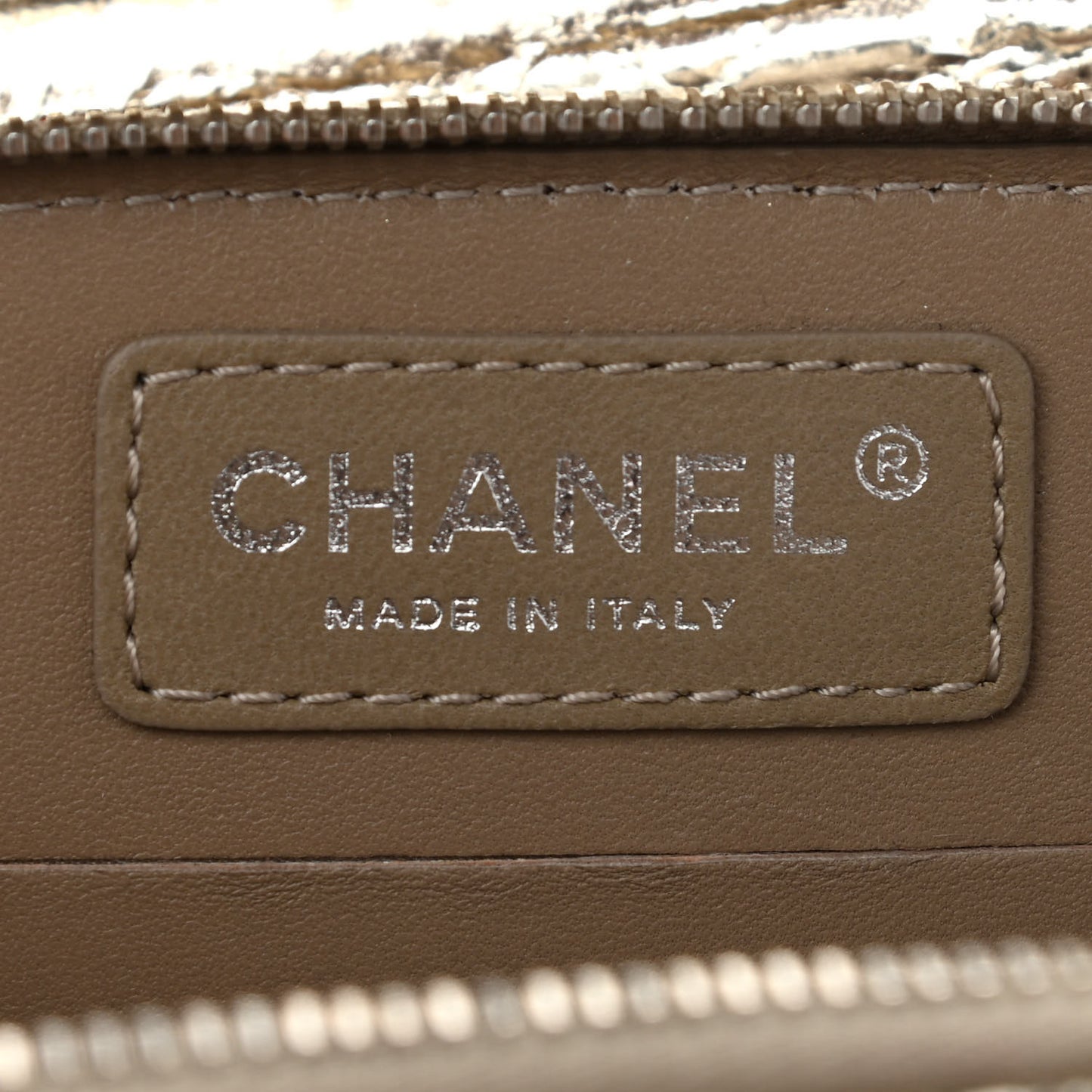 Crackled Aged Calfskin Mini Crossbody Flap Gold