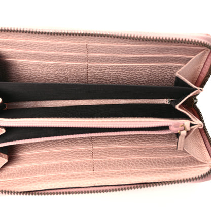Gucci Calfskin Butterfly Farfalla Zip Around Wallet Perfect Pink 5 of 9