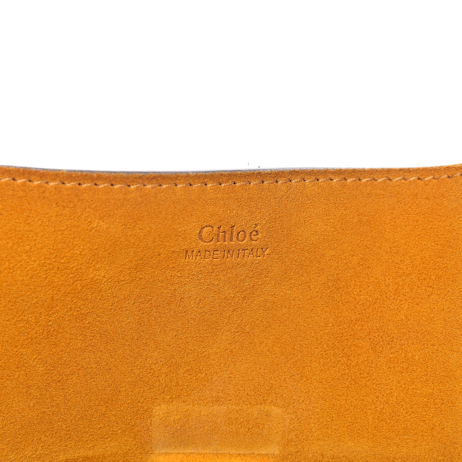 Chloe Suede Smooth Calfskin Drew Shoulder Bag Dark Ochre 6 of 12