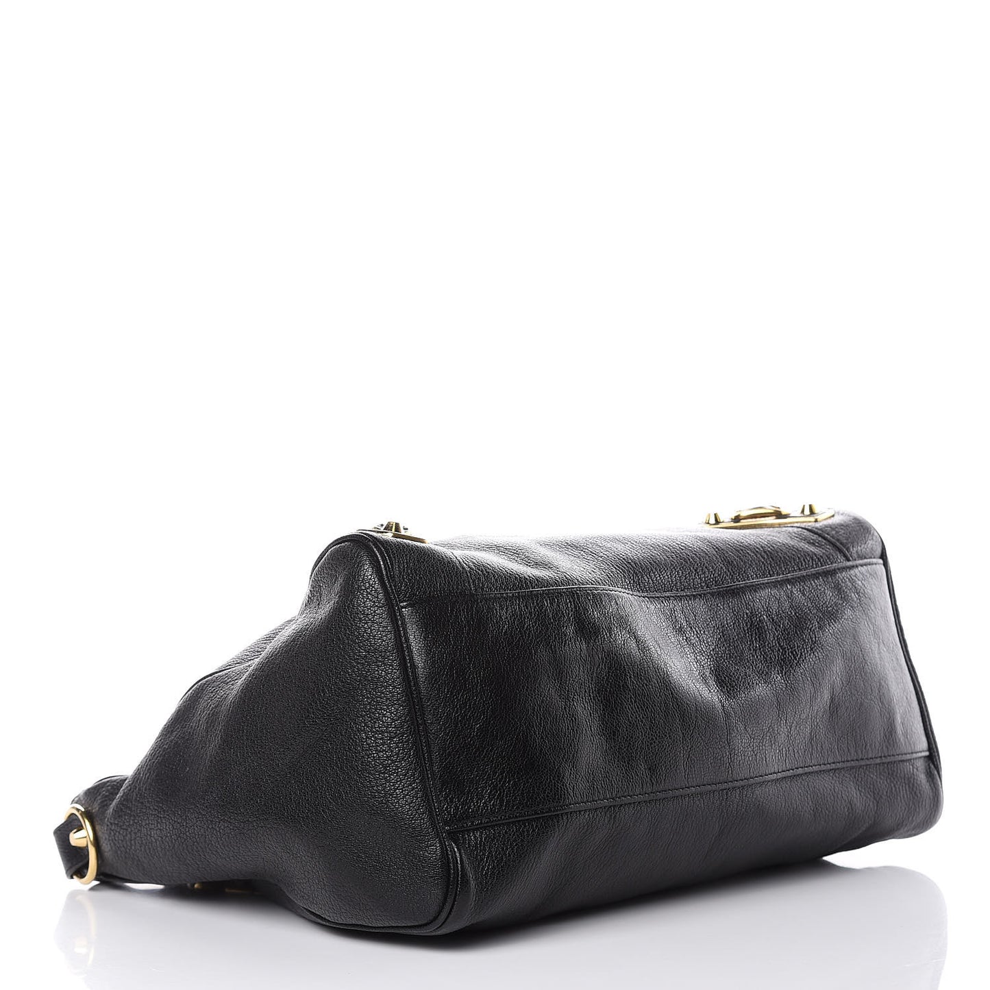 Chevre Gold Metallic Edge Hardware Velo Black